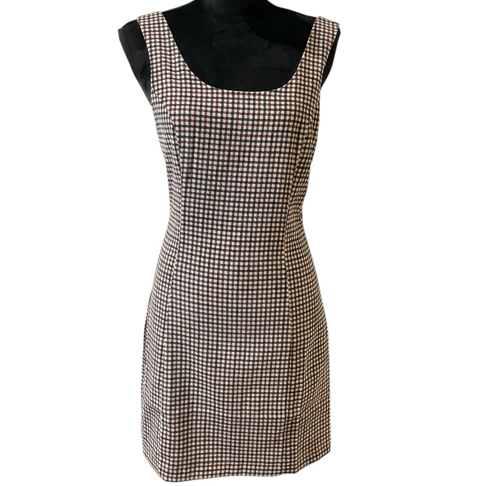 Pink Lily Plaid Pattern Dress Size Small
